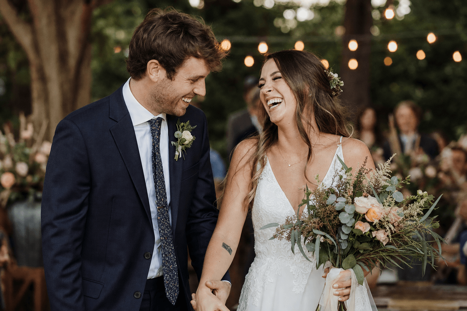 Lotte & Daan — tevreden bruidspaar
